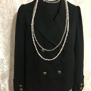 Worn once black Worthington pea coat